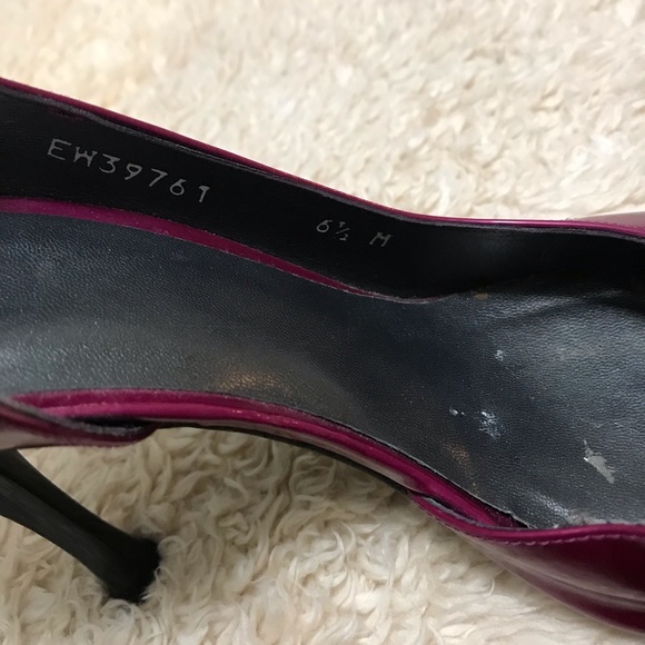 Stuart Weizman Purple Open-Toe Heels - Picture 8 of 8